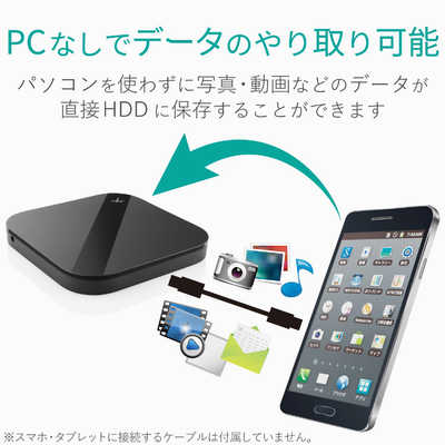 エレコム ELECOM 外付けHDD ブラック [ポータブル型 /500GB] ELP