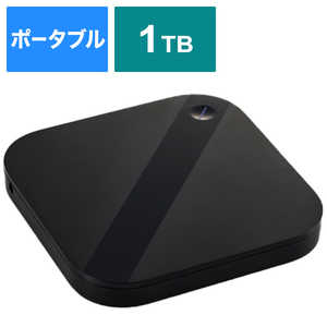 ＜コジマ＞ エレコム ELECOM 外付けHDD ブラック [ポータブル型 /1TB] ELPSHU010UBK