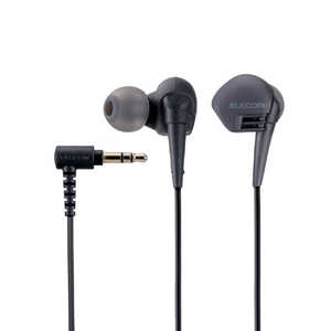 エレコム ELECOM イヤホン カナル型 ブラック [φ3.5mm ミニプラグ] EHP-GB10AXBK