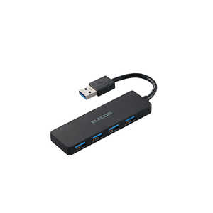 쥳 ELECOM USBHUB3.0/Хѥ/4ݡ/֥å U3H-A422BXBK