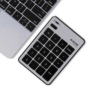 エレコム ELECOM Bluetoothテンキーボード/パンタグラフ/MacOS対応/薄型/シルバー TK-TBPM01SV エレコム ELECOM Bluetoothテンキーボード/パンタグラフ/MacOS対応/薄型/シルバー TK-TBPM01SV