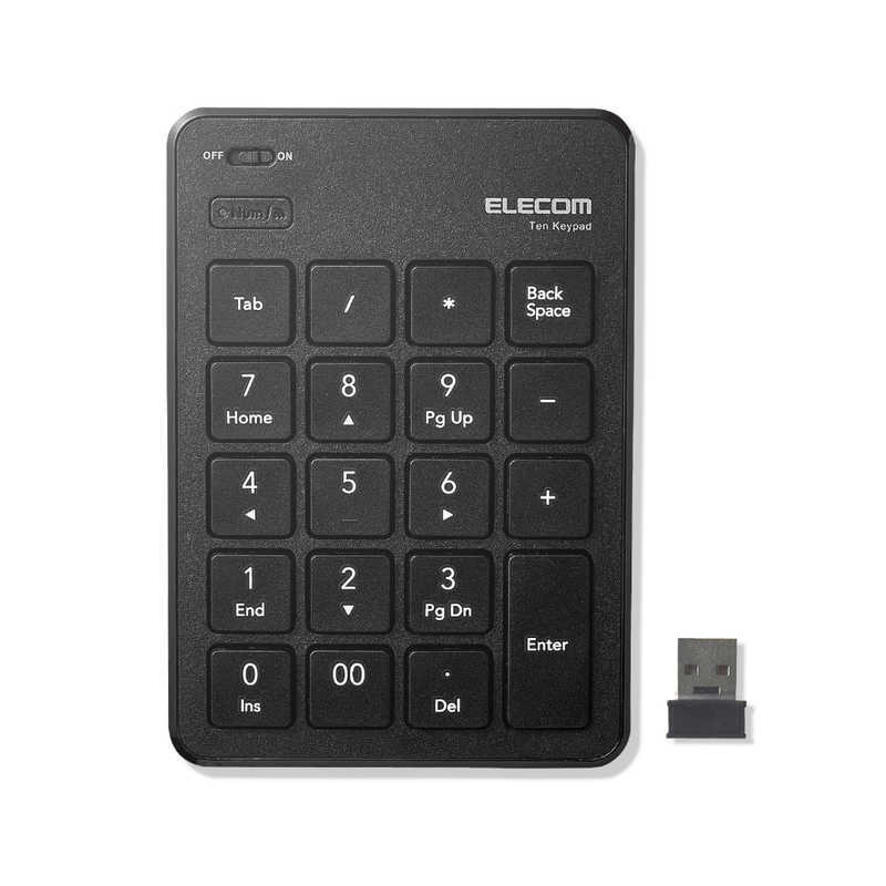 エレコム　ELECOM エレコム　ELECOM 無線テンキーボード/パンタグラフ/薄型/ブラック TK-TDP019BK TK-TDP019BK