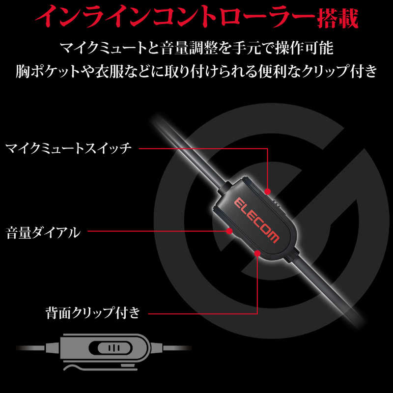 エレコム　ELECOM エレコム　ELECOM ゲーミングヘッドセット φ3.5mmミニプラグ/ヘッドバンドタイプ HS-G01BK HS-G01BK