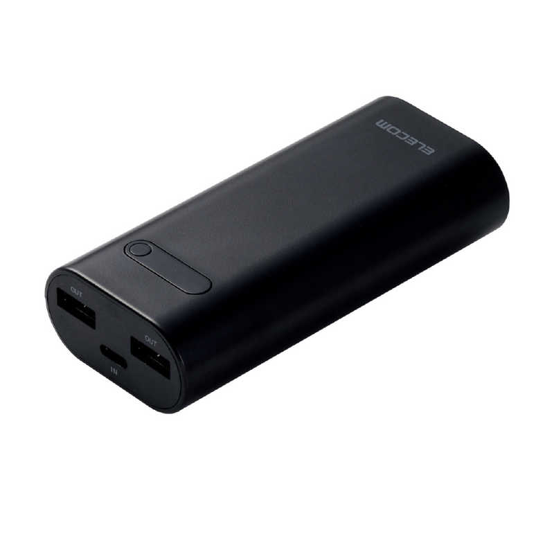 エレコム　ELECOM エレコム　ELECOM モバイルバッテリー ブラック [6400mAh /USB-C /充電タイプ] DE-C10L-6400 DE-C10L-6400