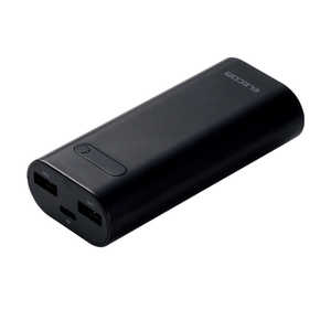 エレコム　ELECOM モバイルバッテリー ブラック [6400mAh /USB-C /充電タイプ] DE-C10L-6400