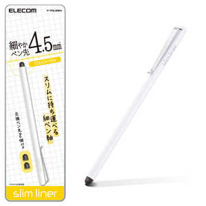 エレコム ELECOM スマートフォン用 スリムタッチペン ホワイト P-TPSLIMWH エレコム ELECOM スマートフォン用 スリムタッチペン ホワイト P-TPSLIMWH