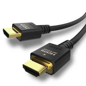 エレコム ELECOM HDMIケーブル Ultra High Speed HDMI ブラック [1m /HDMI⇔HDMI /スタンダードタイプ /8K・4K対応] DH-HD21E10BK