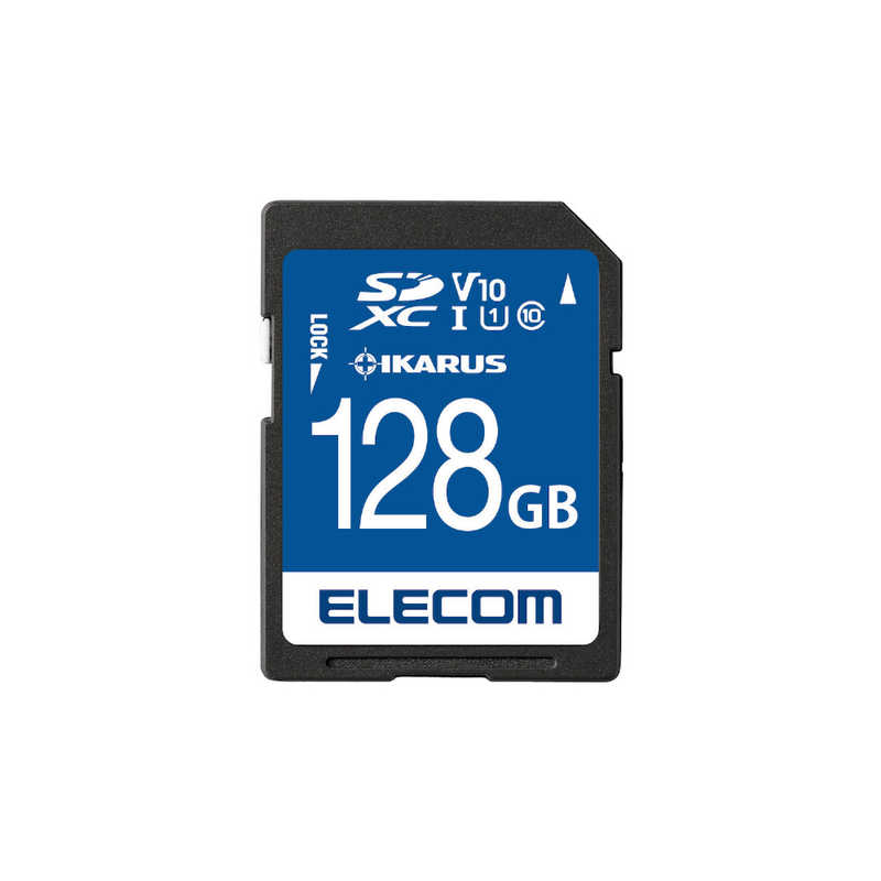 エレコム ELECOM SDXCメモリカード 与え UHS-I UHS スピードクラス1対応 IKARUS 海外輸入 128GB 付き イカロス Class10対応 MF-FS128GU11IKA