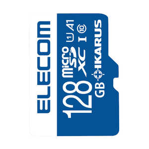 エレコム ELECOM microSDXCメモリーカード UHS-I UHSスピードクラス1対応(SDXC変換アダプタ付き セキュリティソフト付き) Class10対応 128GB MFMS128GU11IKA