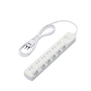 エレコム ELECOM 【アウトレット】省エネタップ 個別スイッチ 6個口 2m ホワイト T-E5CA-2620WH エレコム ELECOM 【アウトレット】省エネタップ 個別スイッチ 6個口 2m ホワイト T-E5CA-2620WH