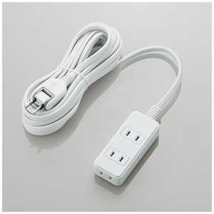 エレコム　ELECOM 電源タップ ホワイト [5.0m /3個口 /スイッチ無] T-ST02-22350WH