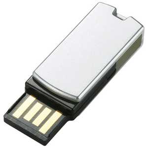 エレコム　ELECOM USBメモリ MF-RSU2SVシリーズ シルバー [16GB /USB2.0 /USB TypeA /回転式] MF-RSU216GSV