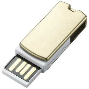 エレコム　ELECOM USBメモリ MF-RSU2GDシリーズ ゴールド [16GB /USB2.0 /USB TypeA /回転式] MF-RSU216GGD