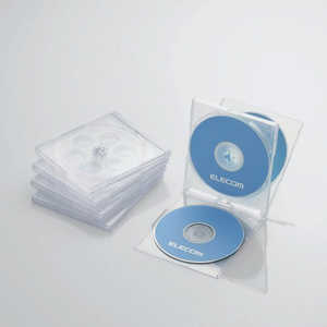 エレコム ELECOM CD/DVD/Blu-ray対応収納ケース(4枚収納×5セット) CCD-JSCNQ5CR エレコム ELECOM CD/DVD/Blu-ray対応収納ケース(4枚収納×5セット) CCD-JSCNQ5CR