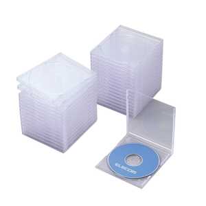 エレコム ELECOM CD/DVD/Blu-ray対応収納ケース (1枚収納×30セット・クリア) CCD-JSCN30CR エレコム ELECOM CD/DVD/Blu-ray対応収納ケース (1枚収納×30セット・クリア) CCD-JSCN30CR