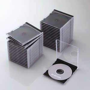 エレコム ELECOM Blu-ray/DVD/CDケース(標準/PS/1枚収納) CCD-JSCN30BK エレコム ELECOM Blu-ray/DVD/CDケース(標準/PS/1枚収納) CCD-JSCN30BK
