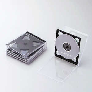 쥳 ELECOM CD/DVD/Blu-rayбǼ(2Ǽ5å) CCD-JSCNW5BK