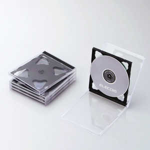 エレコム ELECOM CD/DVD/Blu-ray対応収納ケース(2枚収納×5セット) CCD-JSCNW5BK エレコム ELECOM CD/DVD/Blu-ray対応収納ケース(2枚収納×5セット) CCD-JSCNW5BK