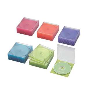 エレコム ELECOM CD/DVD/Blu-ray対応収納スリムケース(1枚収納×50セット) CCD-JSCS50ASO エレコム ELECOM CD/DVD/Blu-ray対応収納スリムケース(1枚収納×50セット) CCD-JSCS50ASO