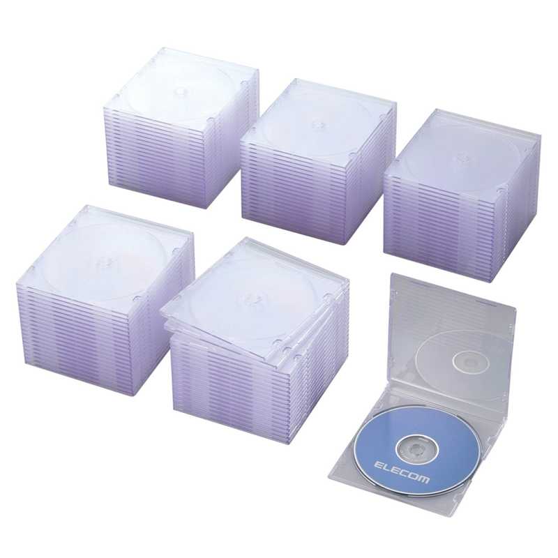 エレコム ELECOM CD/DVD/Blu-ray対応収納スリムケース (1枚収納×100セット・クリア) CCD-JSCS100CR の通販 |  カテゴリ：パソコン・周辺機器・プリンター | エレコム ELECOM 家電通販のコジマネット - 全品代引き手数料無料