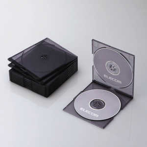 쥳 ELECOM CD/DVD/Blu-rayбǼॱ(2Ǽ10åȡꥢ֥å) CCD-JSCSW10CBK
