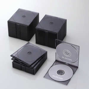 エレコム ELECOM CD/DVD/Blu-ray対応収納スリムケース(2枚収納×50セット) CCD-JSCSW50CBK エレコム ELECOM CD/DVD/Blu-ray対応収納スリムケース(2枚収納×50セット) CCD-JSCSW50CBK
