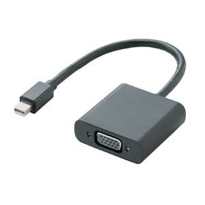 エレコム　ELECOM Mini DisplayPort-VGA変換アダプタ ブラック [0.15m /miniDisplayPort⇔VGA] AD-MDPVGABK