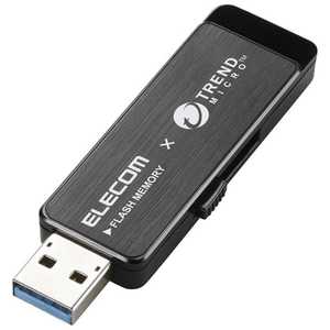 エレコム　ELECOM USBメモリ MF-TRU3シリーズ ブラック [8GB /USB3.0 /USB TypeA /スライド式] MF-TRU308GBK