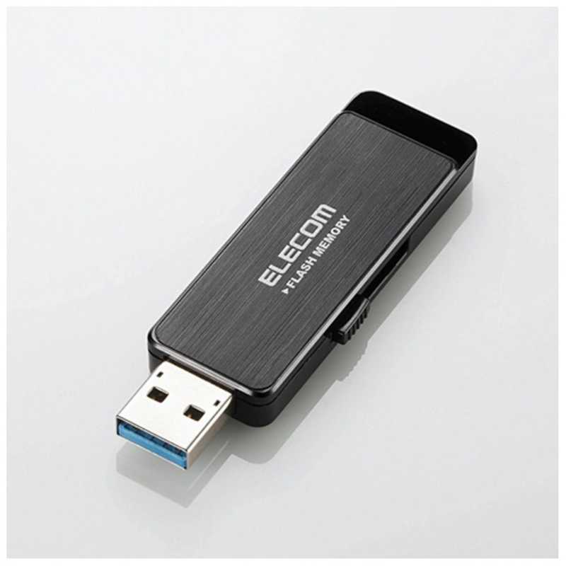 エレコム　ELECOM エレコム　ELECOM USBメモリー[8GB/USB3.0/スライド式] MF-ENU3A08GBK MF-ENU3A08GBK