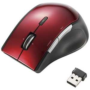 エレコム　ELECOM ワイヤレスBlueLEDマウス｢2.4GHz･USB｣M-BL22DBシリｰズ(5ボタン) M-BL22DBRD