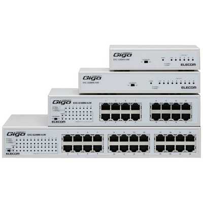 エレコム ELECOM スイッチングハブ(24ポート・Gigabit対応・電源内蔵