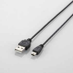 쥳 ELECOM 2.0m USB2.0֥AעΡminiB U2C-MXN20BK