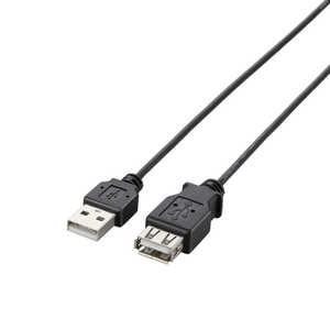 エレコム ELECOM 2.0m USB2.0延長ケーブル「A」⇔「A」 U2CEXN20BK
