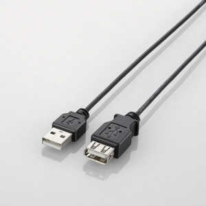 쥳 ELECOM 2.5m USB2.0Ĺ֥AעΡA U2CEXN25BK