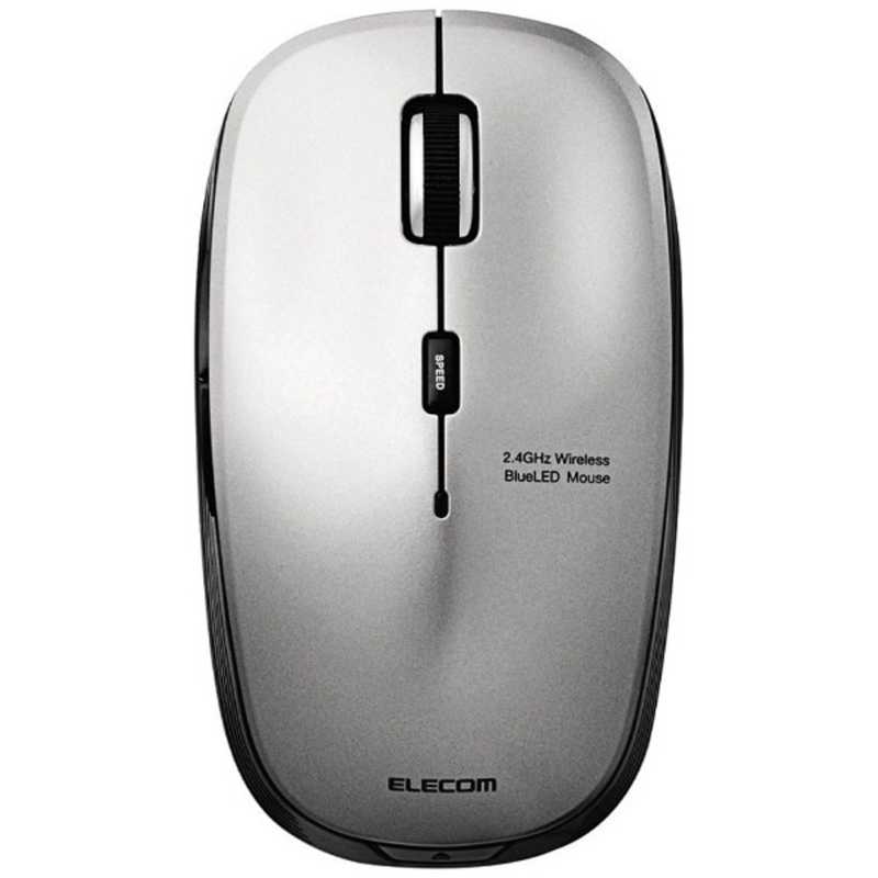 エレコム　ELECOM エレコム　ELECOM マウス シルバー [BlueLED /無線(ワイヤレス) /5ボタン /USB] M-BL21DBSSV M-BL21DBSSV