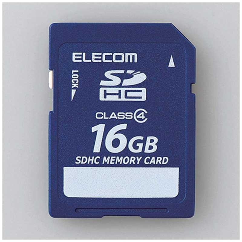 エレコム　ELECOM エレコム　ELECOM SDHCメモリカード データ復旧サービス付き [Class4対応/16GB] MF-FSD016GC4R MF-FSD016GC4R