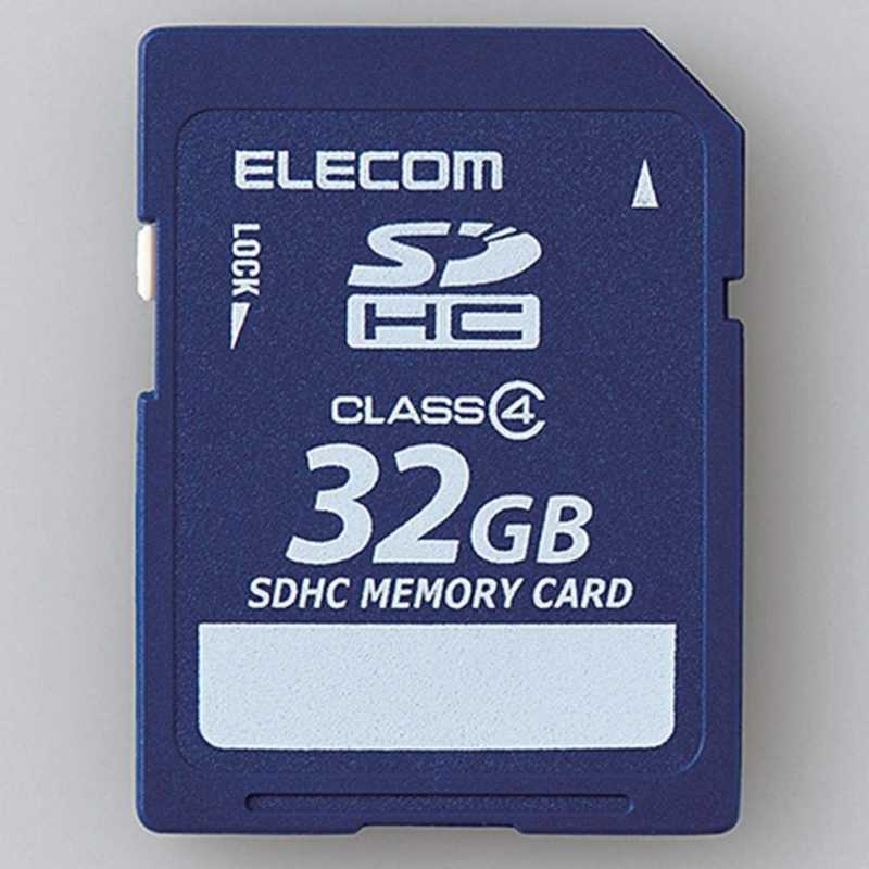 エレコム　ELECOM エレコム　ELECOM SDHCメモリカード データ復旧サービス付き [Class4対応/32GB] MF-FSD032GC4R MF-FSD032GC4R