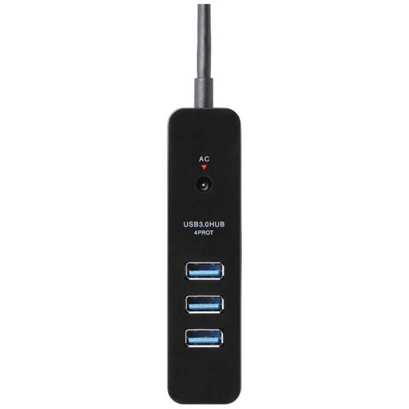 エレコム　ELECOM エレコム　ELECOM USB3.0ハブ(4ポートマグネット付き) U3H-T410SBK (ブラック) U3H-T410SBK (ブラック)