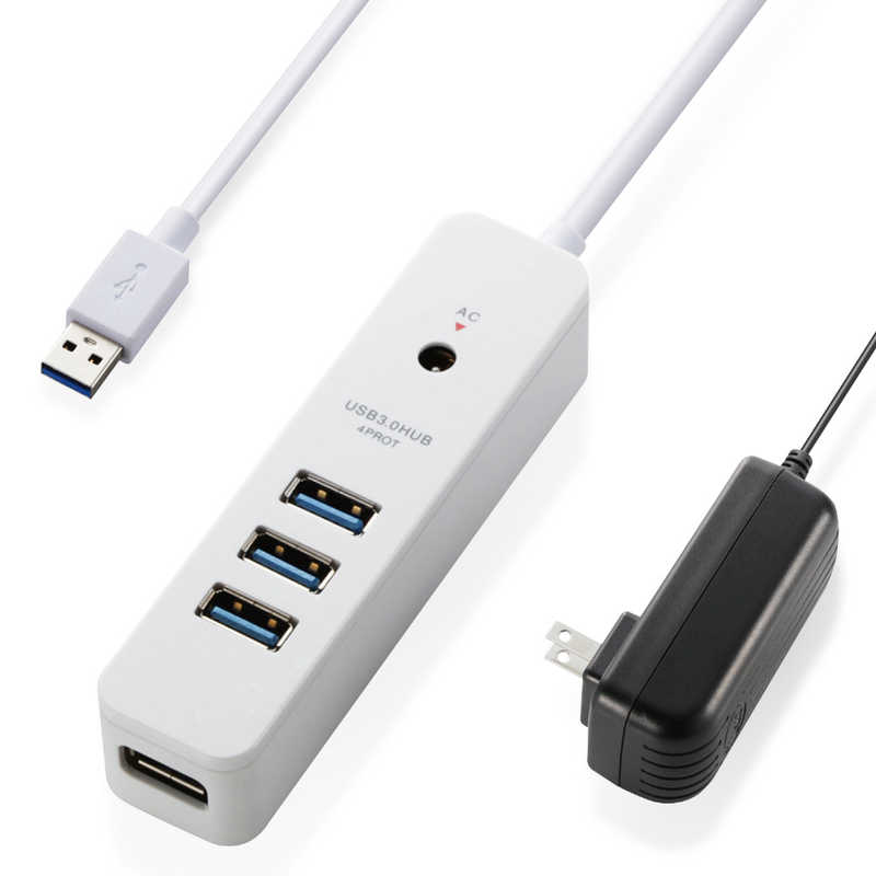 エレコム　ELECOM エレコム　ELECOM USB3.0ハブ(4ポートマグネット付き) U3H-T410S U3H-T410S