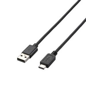 쥳 ELECOM USB2.0֥(A-TypeC/1.0m) U2C-AC10BK