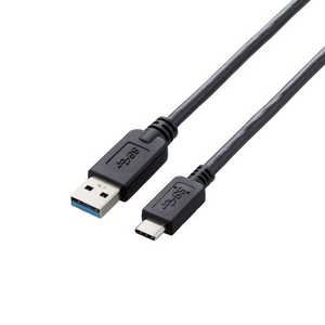�G���R�� ELECOM USB3-AC10BK USB3.1�P�[�u��(A-TypeC/1.0m) USB3AC10BK