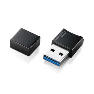 エレコム　ELECOM USB3.0 メモリリーダライタ microSD専用 ストラップ付 (ブラック) MR3C008BK