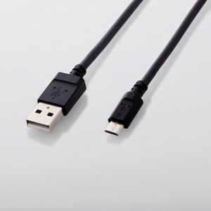 쥳 ELECOM 2Aб餫microUSB֥(1.2m) MPA-AMBY2U12BK