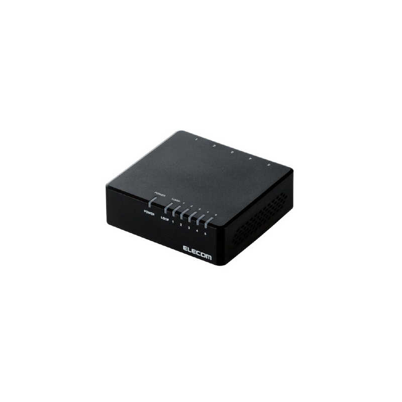 エレコム　ELECOM エレコム　ELECOM スイッチングハブ｢5ポート｣プラスチック筐体 EHC-F0XPAシリーズ EHC-F05PA-B EHC-F05PA-B