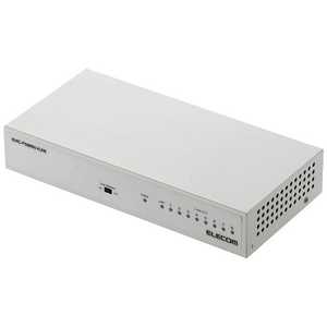 エレコム　ELECOM スイッチングハブ｢8ポｰト･100/10Mbps･電源内蔵｣ホワイト EHC-F08MN-HJW