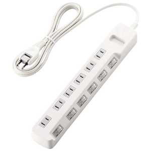 エレコム　ELECOM タップ ［2.5m /6個口 /スイッチ付き(個別)］ ホワイト TK5A2625WH