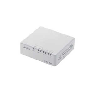 エレコム ELECOM スイッチングハブ(5ポート・Gigabit対応・ACアダプタ)ホワイト ホワイト EHCG05PAWK