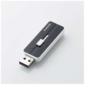 エレコム　ELECOM USBメモリ MF-KNU2ABKシリーズ ブラック [32GB /USB2.0 /USB TypeA /スライド式] MF-KNU2A32GBK