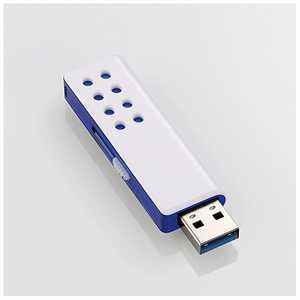 エレコム　ELECOM USBメモリ MF-JSU3BUシリーズ ブルー [32GB /USB3.0 /USB TypeA /スライド式] MF-JSU332GBU