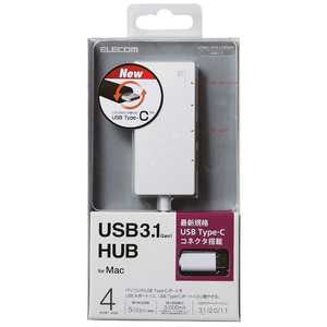 エレコム　ELECOM USBハブ ホワイト [USB3.1対応 / 4ポート / バスパワー] U3HC-AP412B